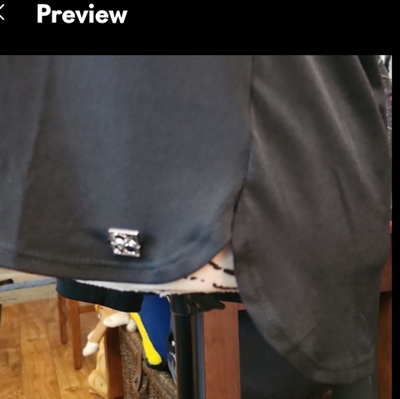 Calvin Klein squareneck sheer sleeve   blouse - Picture 10 of 11